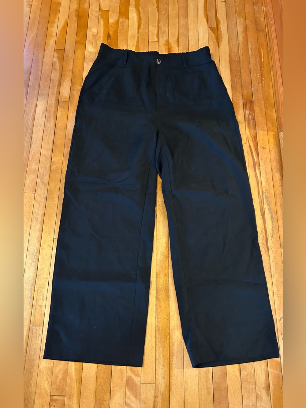 Linen-Like Lightweight Breezy Black Khakis size Large